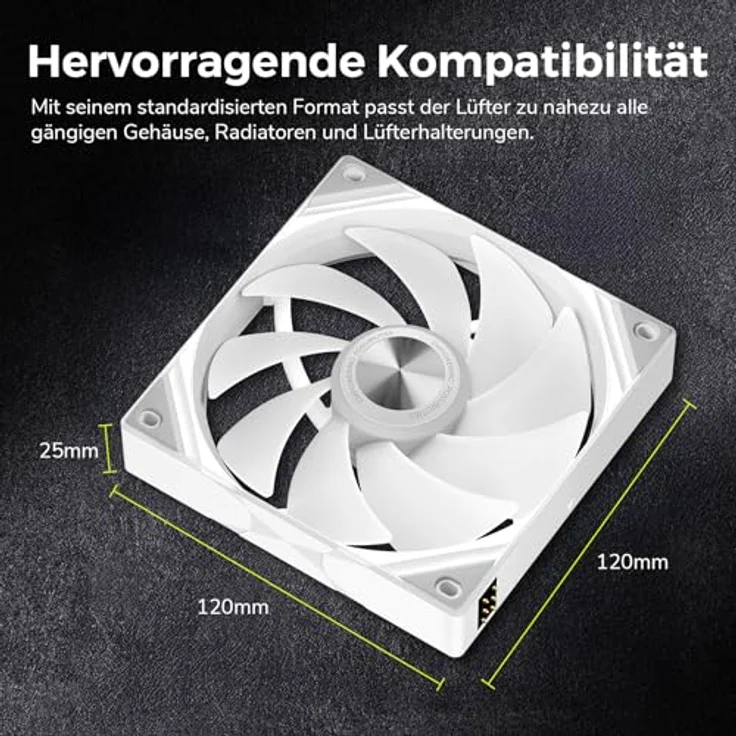 TRYX ROTA SL ARGB Lüfter - 120mm, weiß, FDB-Lager, 111,52 m³/h, 28,87 dB(A) – Bild 8