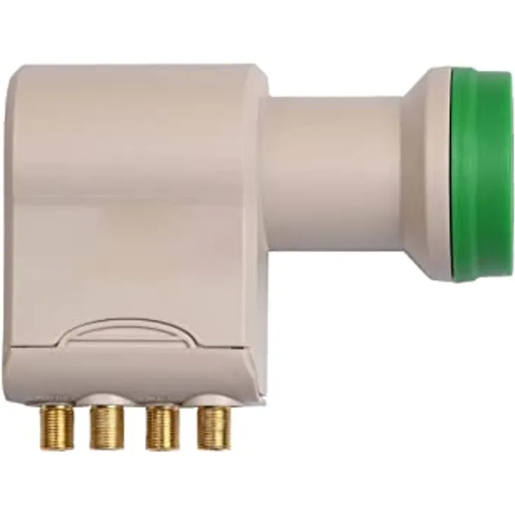 HUMAX Green Power Quattro-LNB, Stromspar-LNB, Satelliten universal LNB für Multischalter, LTE-Filter, Wetterschutzgehäuse und vergoldete F-Buchsen, digitales Fernsehen in HD, Full HD, 4K UHD