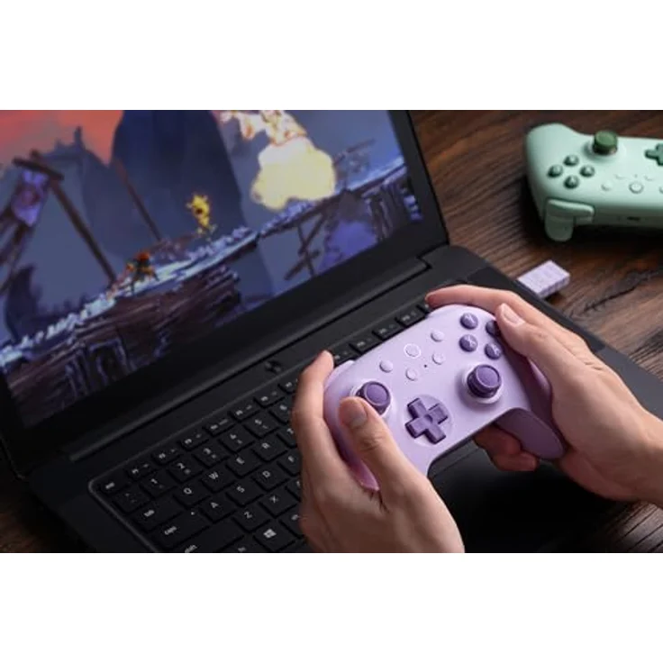 8bitdo Ultimate 2C Wireless Gaming Controller, kompatibel mit Android und PC, violett, verbesserte Haptik und Reaktionsfähigkeit, anpassbare Tastenbelegung, latenzarm – Bild 6