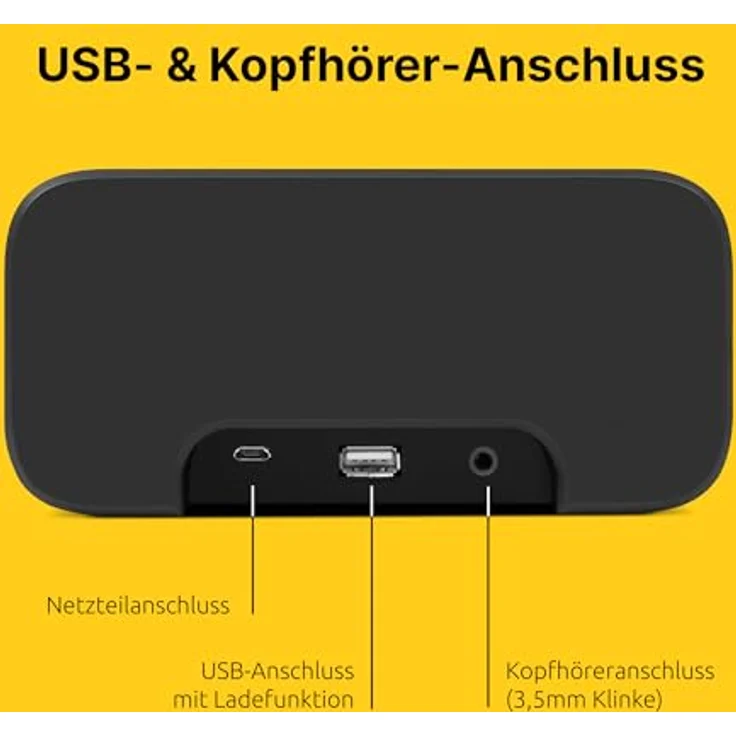 TechniSat DIGITRADIO 52 BT DAB Radiowecker (Uhrenradio, DAB+, UKW, Snooze-Funktion, Sleeptimer, dimmbares Display, Bluetooth-Empfang, 3 Watt RMS Lautsprecher) – Bild 5