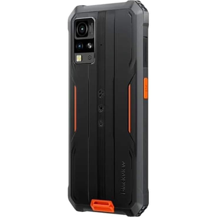 Blackview BV4800 SE Outdoor Smartphone, 6,56 Zoll HD+ Display, 12GB RAM, 64GB ROM, IP68/IP69K, 5100mAh Akku, Dual-Kamera, Android 15, Schwarz (Orange) – Bild 5