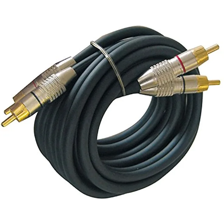 Dynavox Cinchkabel, hochwertige Ware, versch. Längen, Restposten 2m, Schwarz