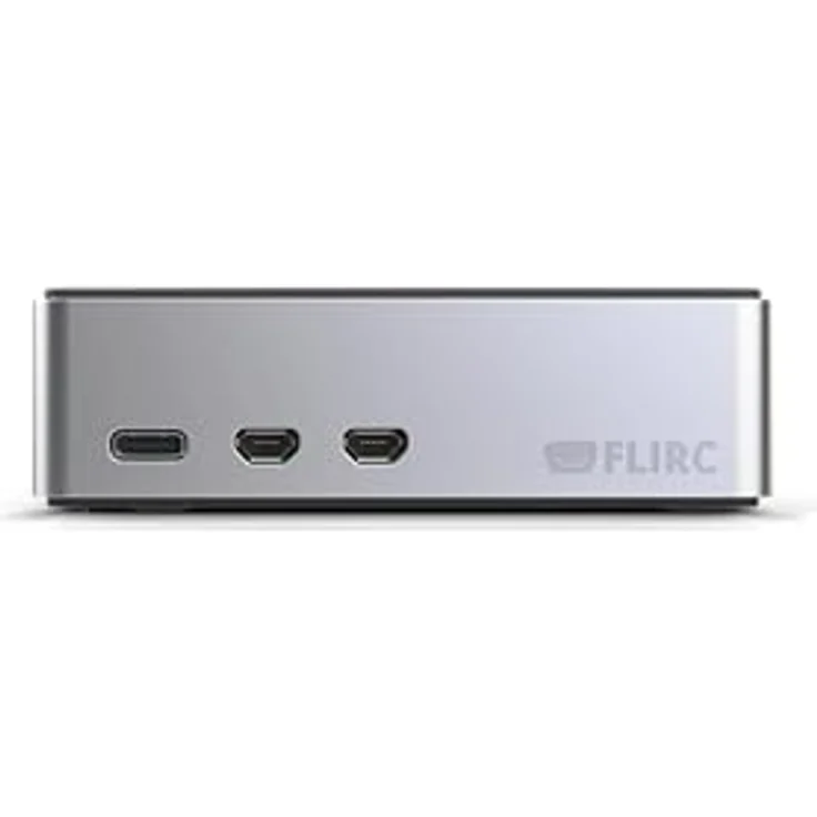 Flirc FLIRC Case - Aluminium Gehäuse für Raspberry Pi 5, Silber/schwarz mit Wärmeleitpad und leichtem Zugang zu GPIO-Anschlüssen – Bild 3