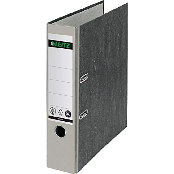 Leitz 1080-50-85 Ordner, A4, breit, Karton, grau