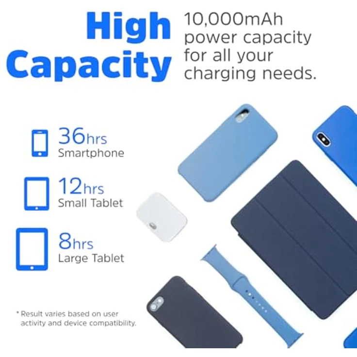 In diesem Fall wäre der geeignete Produkttitel:\n\nENERGIZER QE10009PQ Powerbank Lithium Polymer (LiPo) 10000 mAh Kabelloses Aufladen Schwarz, 10000mAh, 37Wh – Bild 3
