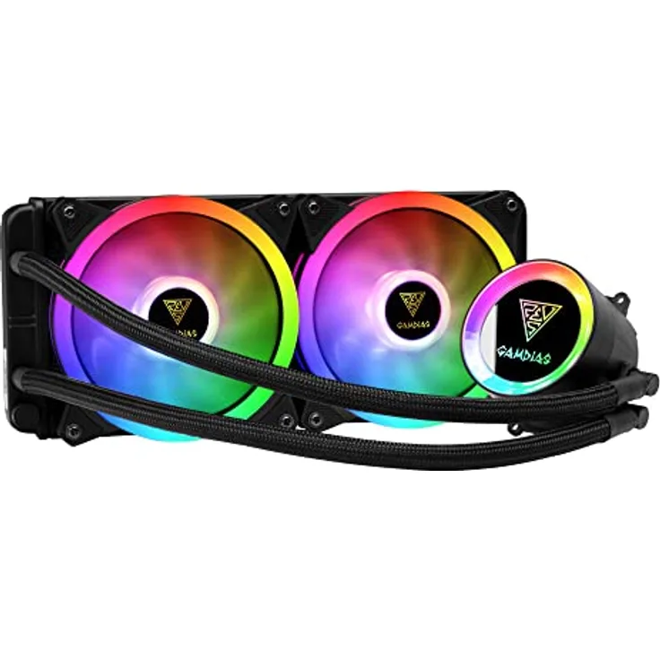 GAMDIAS CHIONE M2-240 LITE 2 Watercooling RGB, 240 mm Radiator, für Intel/AMD Ryzen