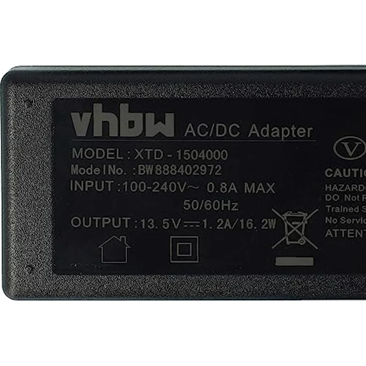 vhbw Netzteil für Epson Perfection Scanner (V37, V350, V330, V33, V300, V30, V220, V200, V370, V100, V10), 230 cm, schwarz - zuverlässige Stromversorgung mit Euro-Stecker – Bild 5