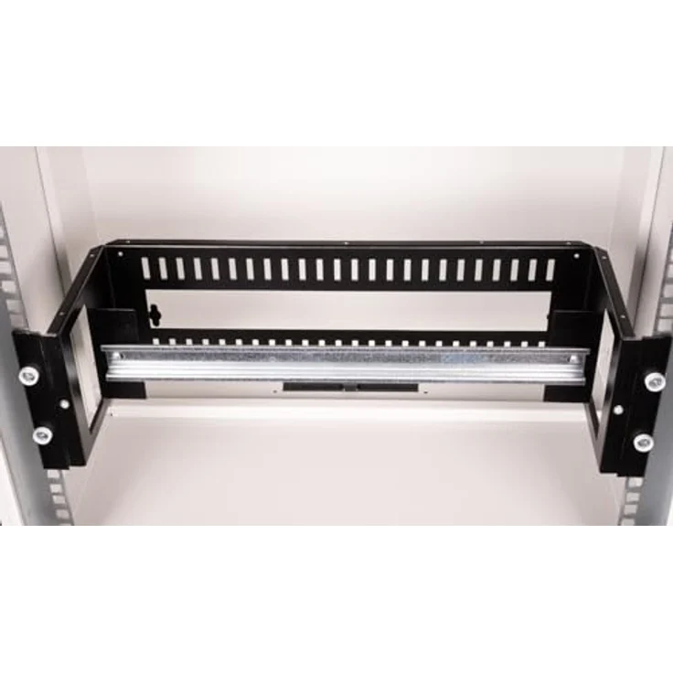 ROLINE 19-Zoll Hutschienenträger 3 HE, Aufnahme für Hutschienengeräte, 133x482x123 mm, mit rückseitiger Kabeldurchführung – Bild 5