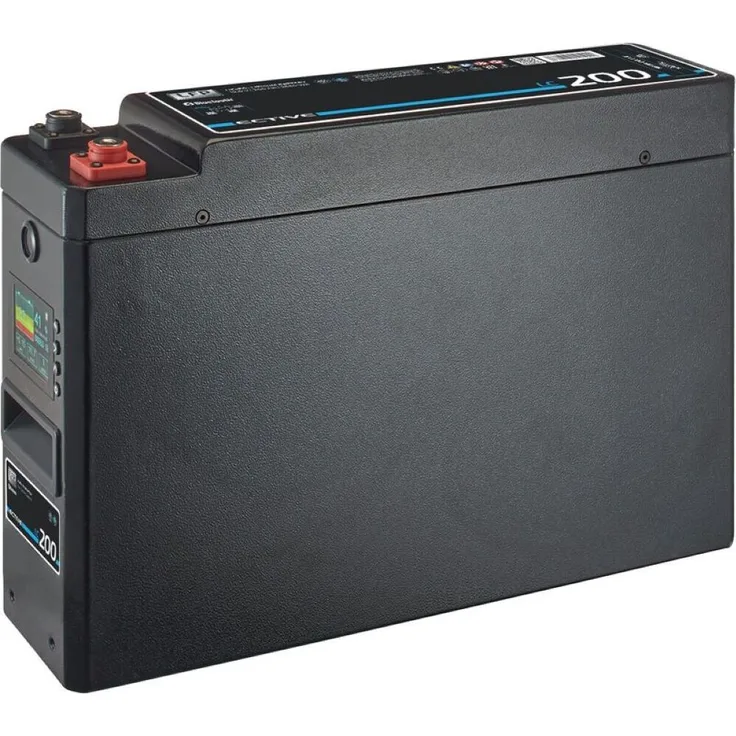 ECTIVE LC 200 SLIM LT 12V LiFePO4 Lithium Versorgungsbatterie 200Ah, hohe Lebensdauer und Zyklenfestigkeit, gasungsfrei und hitzetolerant