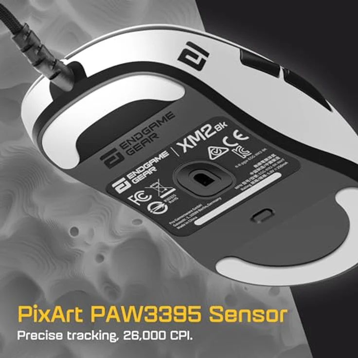 Endgame Gear XM2 8k Gaming Maus, kabelgebunden - weiß, mit PixArt PAW3395-Sensor und exklusiven Kailh GX Switches – Bild 3