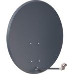 Opticum Red X80, Satellitenantenne aus Stahl 80cm in Anthrazit mit hohem Empfang und einfacher Montage