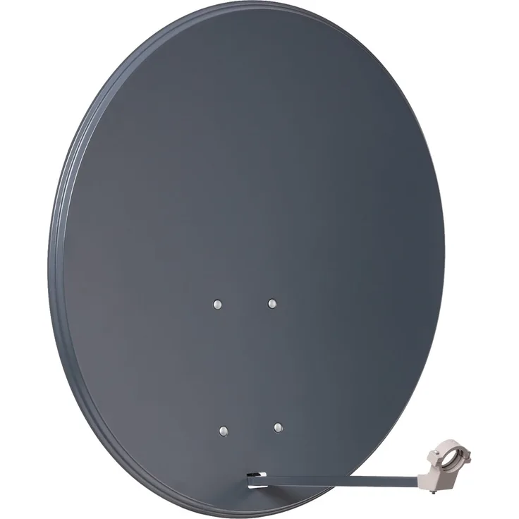 Opticum Red X80, Satellitenantenne aus Stahl 80cm in Anthrazit mit hohem Empfang und einfacher Montage