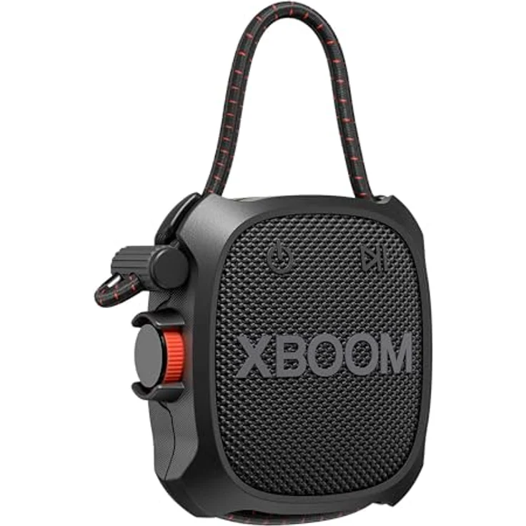 LG XBOOM GO XG2TBK, High Power Speaker, Bluetooth, Powerful Bass, IP67 Waterproof and Dustproof, Military Resistance, DJ Functions, Karaoke, Customizable Lighting, Black – Bild 1