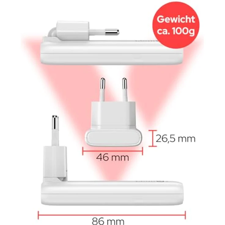 Verbatim GaN III Fold 'n' Go Charger 2 Port 65W USB-C, kompaktes USB Ladegerät in Weiss – Bild 2