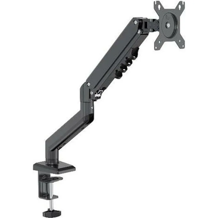 Nilox NXSMA02B, Monitorhalterung Einzelarm für Tisch, 32" bis 9 kg Traglast, Schwarz