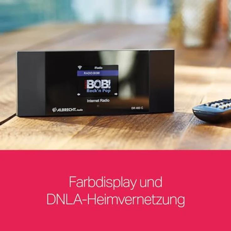 Albrecht DR 460 C, 27462, Internet-Radio Adapter mit Farbdisplay zum Anschluß an die Stereoanlage – Bild 3