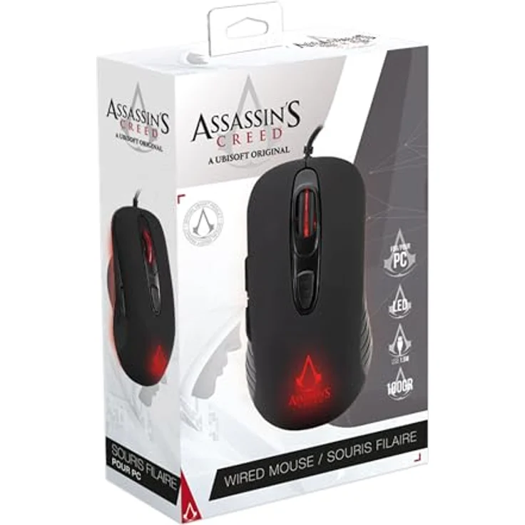 Freaks and Geeks FREAKS PC Mouse Wired Assassin's Creed Logo - Gaming Maus mit Assassin's Creed Logo – Bild 3