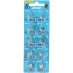 VINNIC 10er Set AG 4 Batterie, LR66, L626F, V376, V377 Knopfzelle LR626 Batt Knopfzelle, Alkaline Knopfzelle LR66, 1.5 Volt, 10er Blister, für Spielzeug und elektronische Kleingeräte