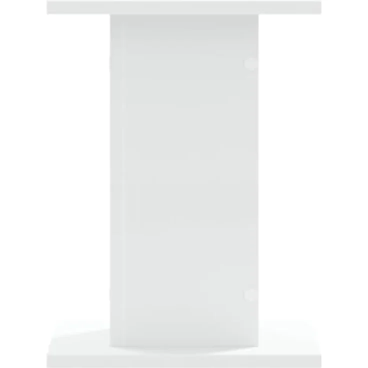 vidaXL Lautsprecherständer 2 STK., Hoher Boxenständer, Lautsprecherpodest für HiFi Heimkino Surround Sound, Verbessertes Audio-Hörerlebnis, Weiß Holzwerkstoff – Bild 5