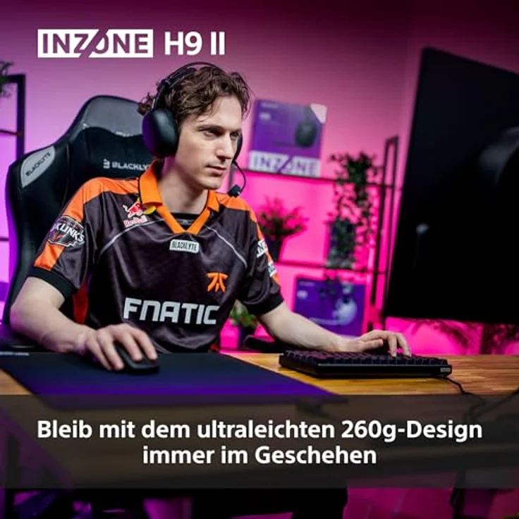 SONY INZONE H9 II, Over-ear Gaming-Headset mit Noise Cancelling, 360 Spatial Sound, 30 Stunden Akku, Bluetooth, Schwarz – Bild 4