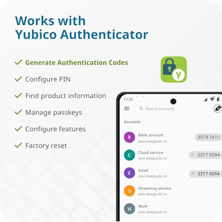 Yubico YubiKey 5 Nano - USB-Sicherheitsschlüssel (YubiKey 5 Nano) - Preisvergleich – Bild 5