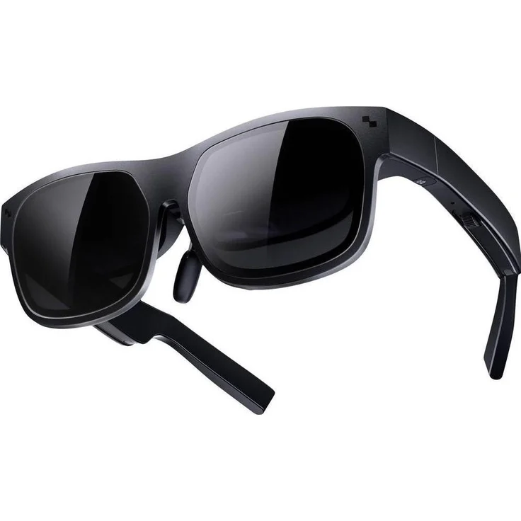TCL RayNeo NXTWEAR S+, AR-Brille mit integriertem Soundsystem, transparente Front, Augen- und Sprachsteuerung, Schwarz