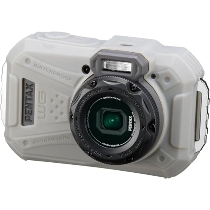 Pentax WG-1000 (Grau), Wasserdichte Digitale Kompaktkamera für Outdoor- und Unterwasserfotografie bis 15 Meter Tiefe – Bild 3