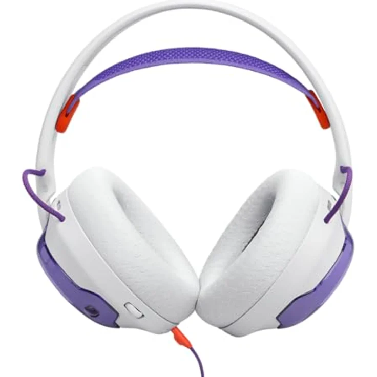 JBL Quantum 250, Kabelgebundene Over-Ear-Gaming-Kopfhörer mit JBL Quantum Spatial Sound, Mikrofon mit Geräuschunterdrückung, 3,5-mm-Kabel, kompatibel mit Apple/PC/Xbox/Playstation/Nintendo Switch, Weiß – Bild 2