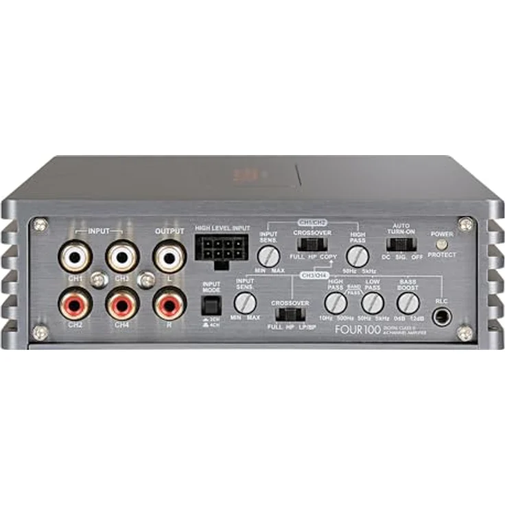 Musway MUSWAY FOUR100 Digital 4-Kanal Verstärker, 4 × 85 W RMS, Class-D Technologie, Aluminiumgehäuse – Bild 2