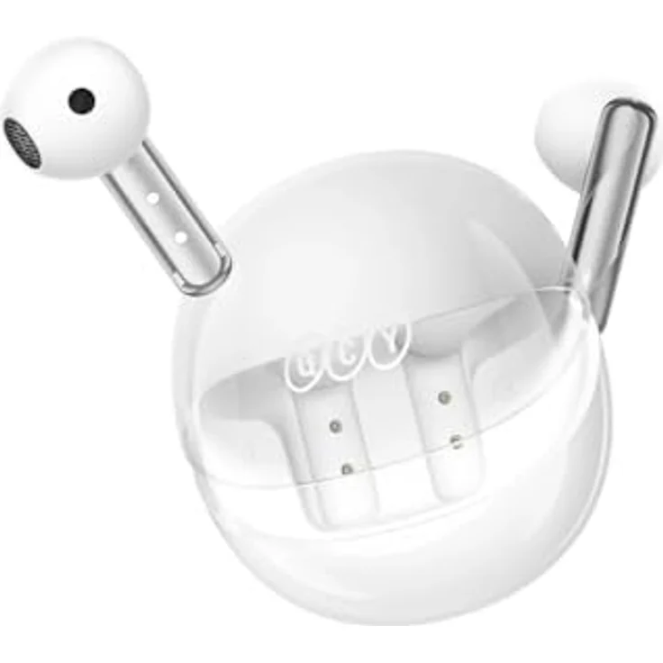 QCY AilyBuds Clear T32, TWS Kopfhörer mit 4 ENC Mikrofonen, Bluetooth 5.3, weiß – Bild 2