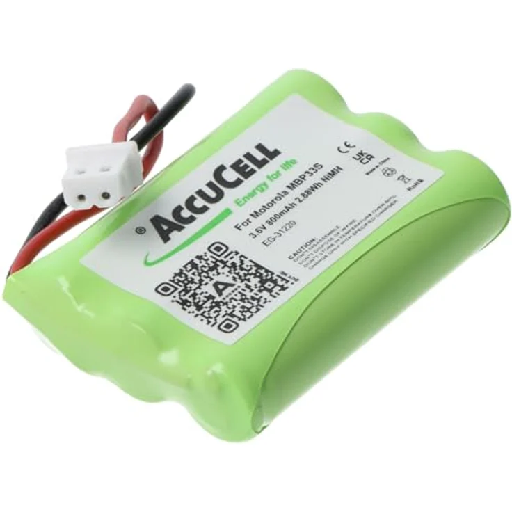 AccuCell Akku kompatibel mit Motorola MBP33S, NiMH 3,6V, 700mAh, 2,9Wh – Bild 3