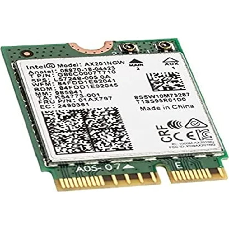 Intel NIC WI-FI6E AX211 2230 2x2 No vPro, Schwarz