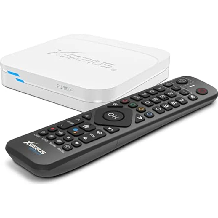 Xsarius Pure 3+ White, 4K UHD Android Media Box mit HDR10+, H.265 HEVC, WLAN, Android 11 – Bild 1