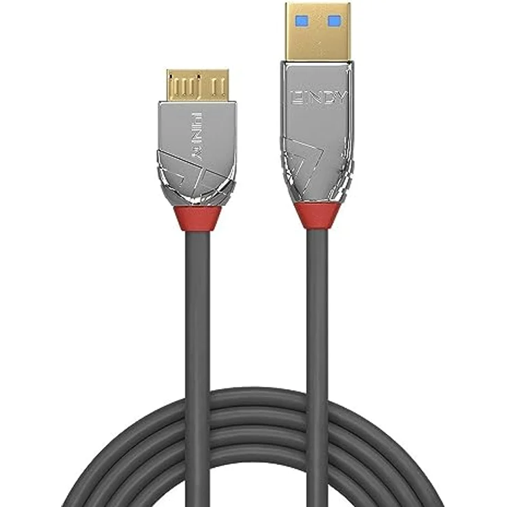 LINDY USB 3.0 Typ A an Micro-B Kabel Cromo Line 1m - Preisvergleich – Bild 2