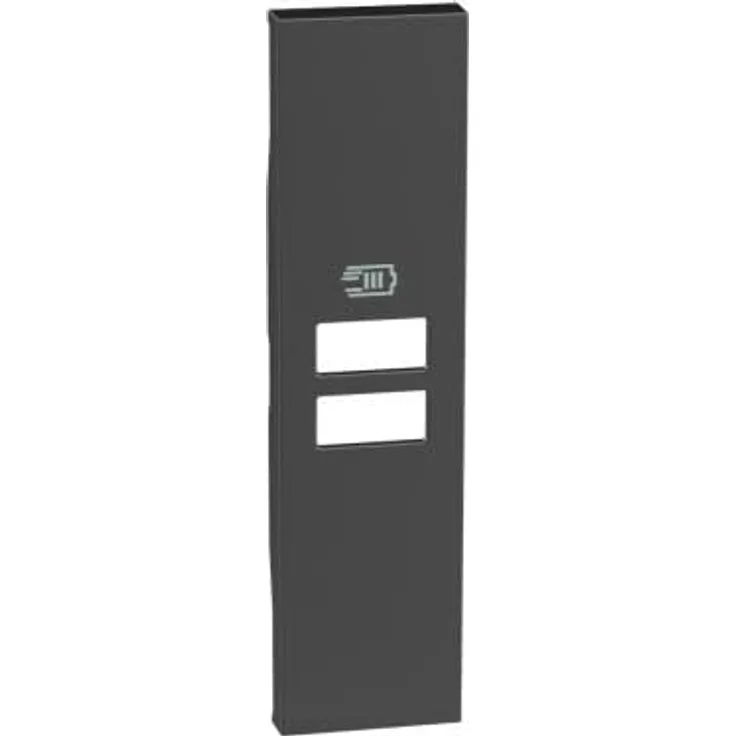 Bticino Living Now Cover Ladegerät 2 USB, 1 Sitzer, schwarz