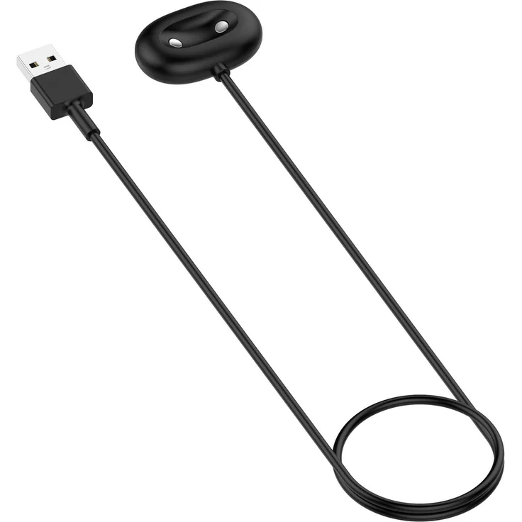 Wigento Ladekabel für Google Pixel Watch 4, magnetisches Ladekabel mit Ladebase, 1 Meter, Schwarz
