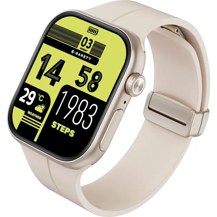 Garett Next AI 4G Silver Kinder-Smartwatch, GPS, Bluetooth, Google Assistant, silber