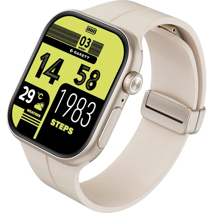 Garett Next AI 4G Silver Kinder-Smartwatch, GPS, Bluetooth, Google Assistant, silber