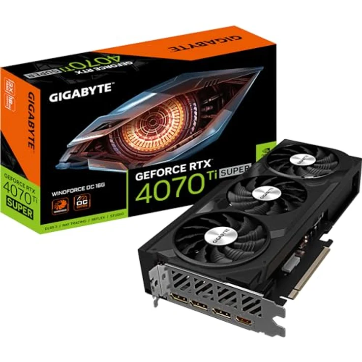 Gigabyte GeForce RTX 4070 Ti SUPER WINDFORCE OC 16G NVIDIA 16 Go GDDR6X – Bild 1