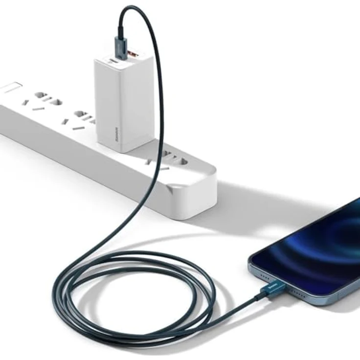 Baseus Superior Series Kabel, USB-C auf iP, 20W PD, 2m, blau, schnelles Laden und Datenübertragung bis 480Mbps – Bild 11
