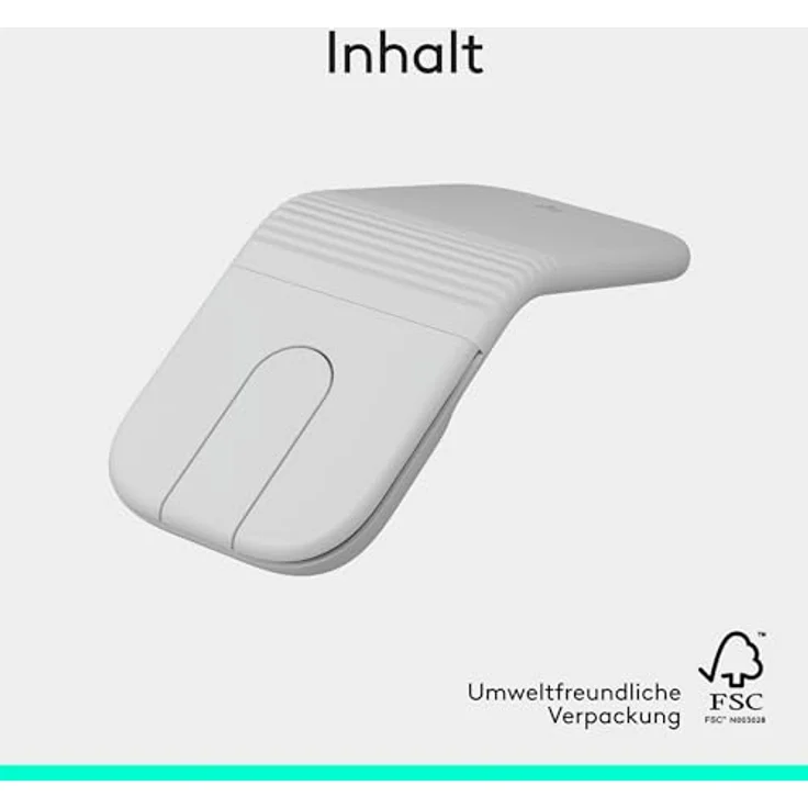 LOGITECH Mobi Fold kabellose faltbare Maus, präzise 4K DPI-Abtastung, adaptive Touch-Bildlauf, Off White – Bild 12