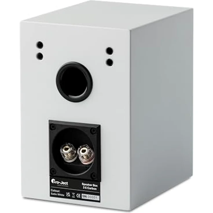 Pro-Ject Speaker Box 3 E Carbon, Kompakter audiophiler 2-Wege Regallautsprecher (Weiß) – Bild 4