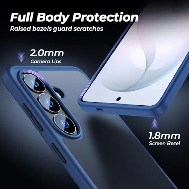 U Ultimate24Style Premium Hülle für Samsung Galaxy S26 – Robustes, stoßfestes Design mit Airbag-Technologie, kratzfest und griffig, blau – Bild 2