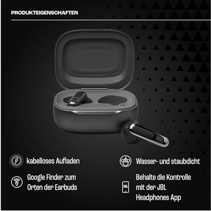 JBL LIVE FLEX 3 wireless In-Ear-Kopfhörer, True Adaptive Noise Cancelling, Hi-Res Audio, IP54, Personi-Fi 3.0 – Bild 2