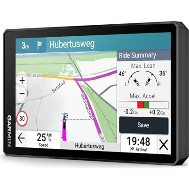 Garmin zmo XT3, 6" GPS-Navigationssystem mit Multitouch-Display, robustem Design, Bluetooth und vorinstallierten Straßenkarten, Schwarz