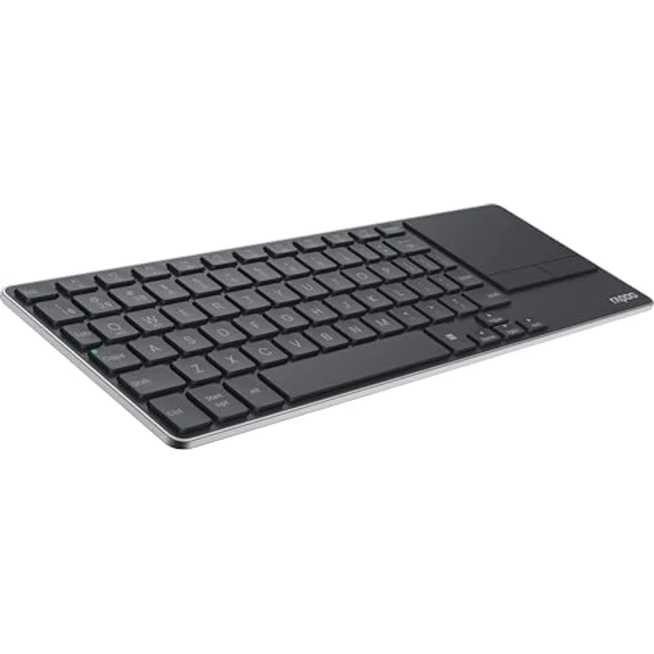 RAPOO E2810M DE DGR, Multimode Funk-Tastatur mit Bluetooth 4.0/5.0 und 2.4 GHz, Aluminiumlegierung, schwarz – Bild 7