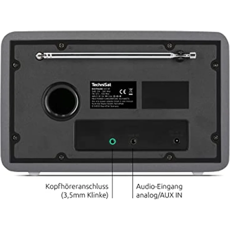 TechniSat Digitradio 307 BT Digitalradio mit Bluetooth, DAB+, UKW (FM), silber – Bild 2