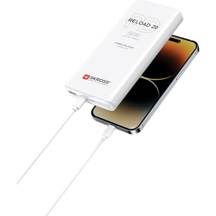 SKROSS Reload 20 65W PD Powerbank - Tragbares Ladegerät mit 3 USB-Schnellladeanschlüssen – Bild 1
