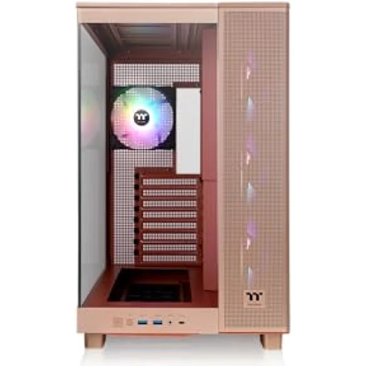Thermaltake View 380 XL TG ARGB Mid Tower Chassis Gravel Sand | Bis zu 10 Lüfter erweiterbar – Bild 2