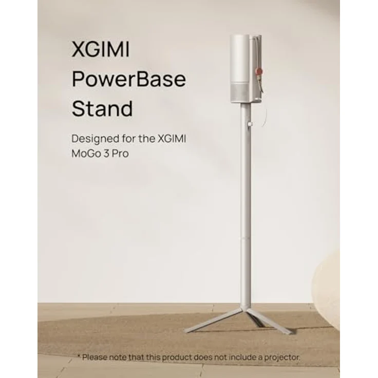 XGIMI PowerBase Stand, 2-in-1 Beamer Halterung mit 20.000 mAh Akku, Beige – Bild 4
